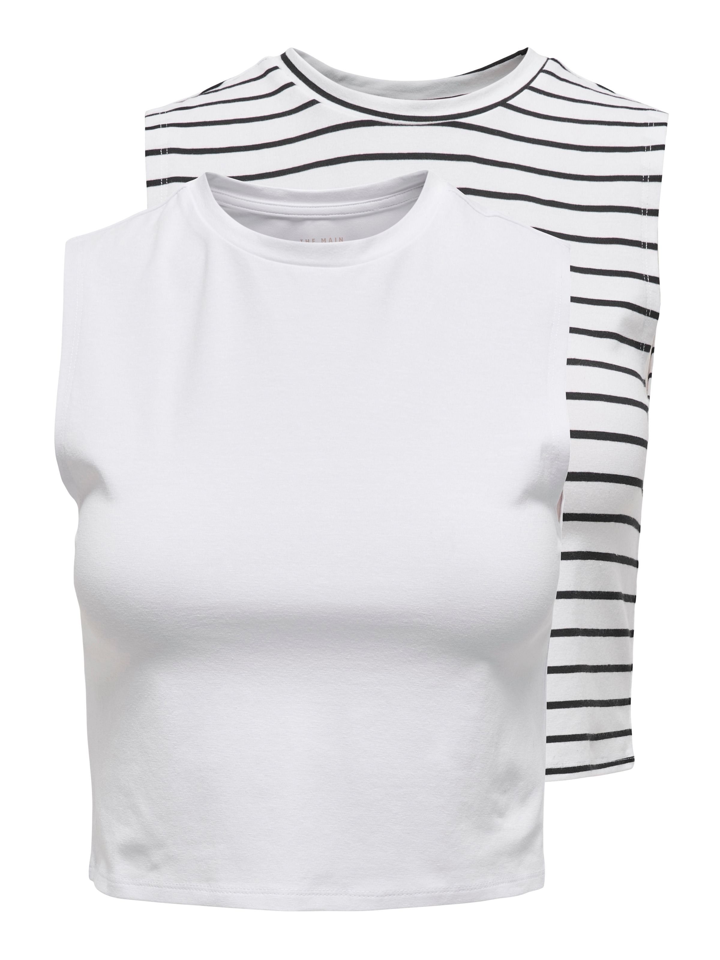 ONLY Crop-Top »ONLCHOICE S/L 2-PACK TOP BOX JRS«, 2 Stk.