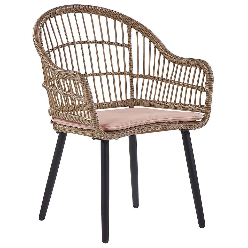 ALIANO - Tuinset 6 personen - Natuurlijk - PE rotan