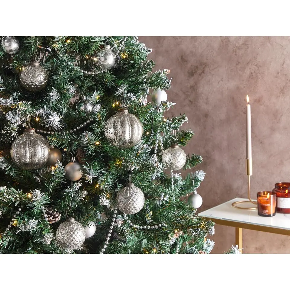 ARGENTIN - Kerstballen set van 6 - Zilver - Glas