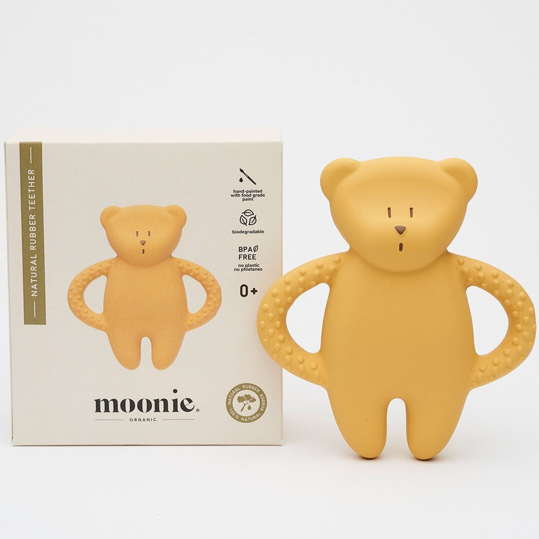 Moonie bijtring bear - honey natur