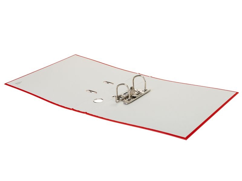 office focus Ordner A4 4 cm, Rot A4-Ordner mit Rückenschild und Griffloch