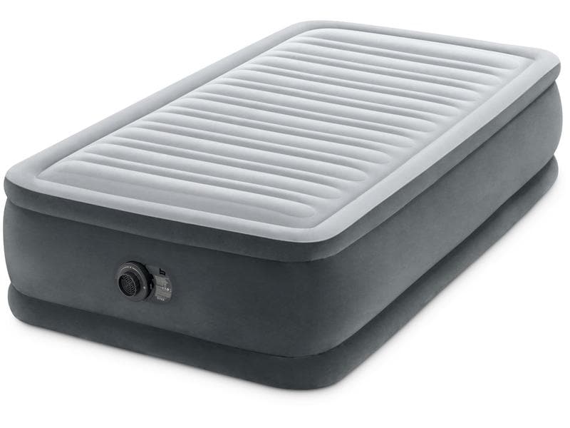Intex Luftbett Dura Beam Deluxe Twin 99 x 191 x 46 cm Luftbett mit integrierter Pumpe