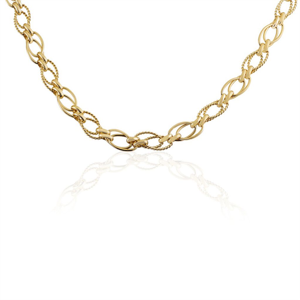 Collier Sautoir Plaqué Or Lezou