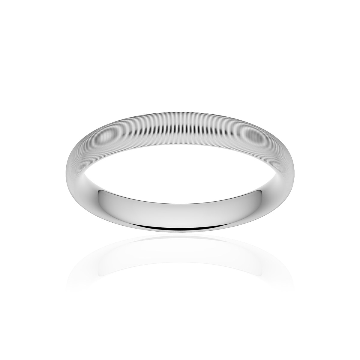 Alliance platine 950 mat ruban confort 3,5 mm