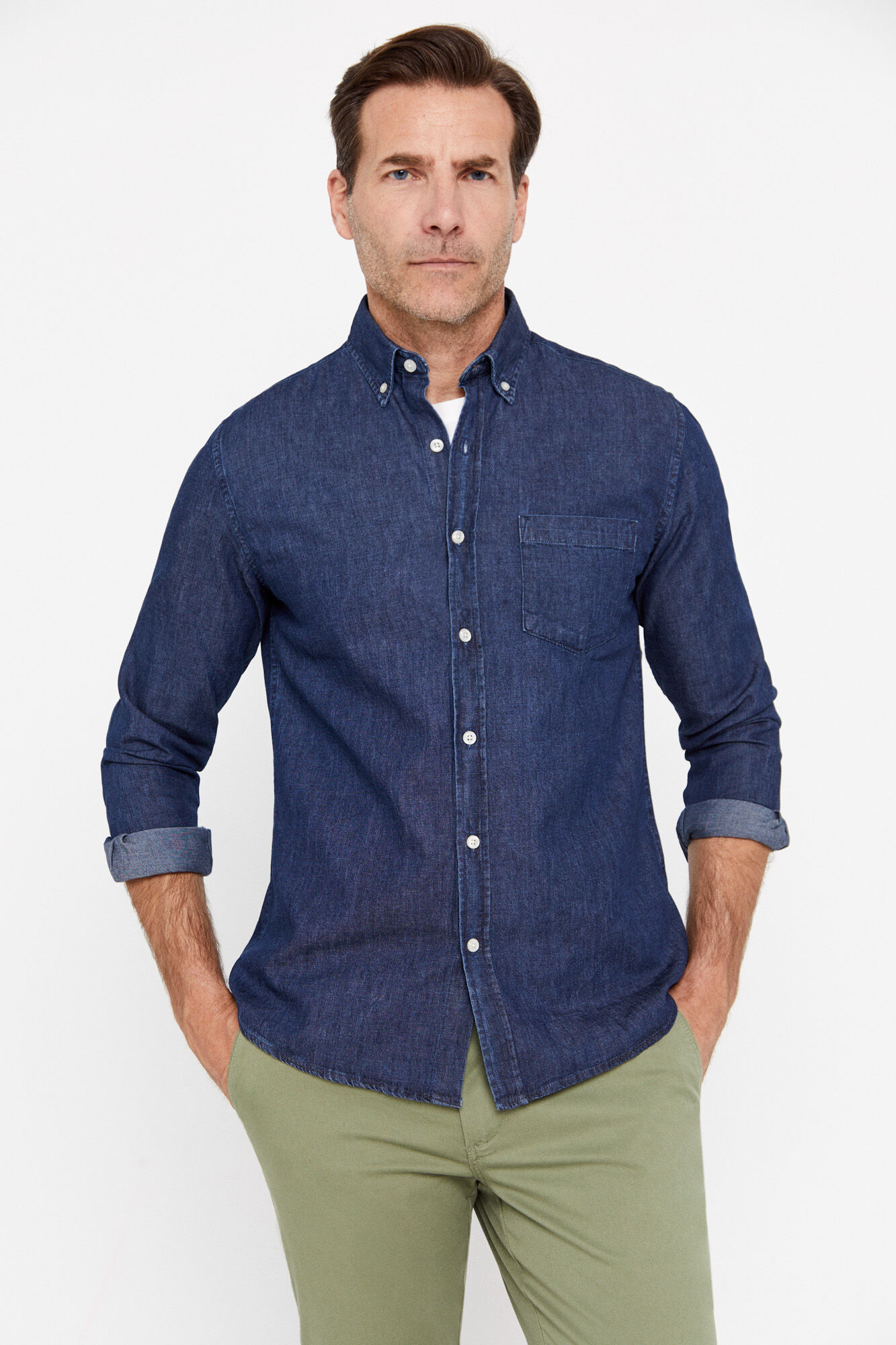 Camisa jeans - Azul