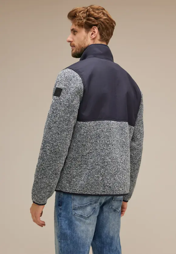 Outdoor Strickjacke - nightshadow blue melange