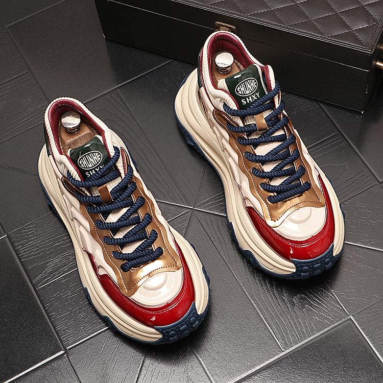 Mr Ozera - Color Block Platform Sneakers