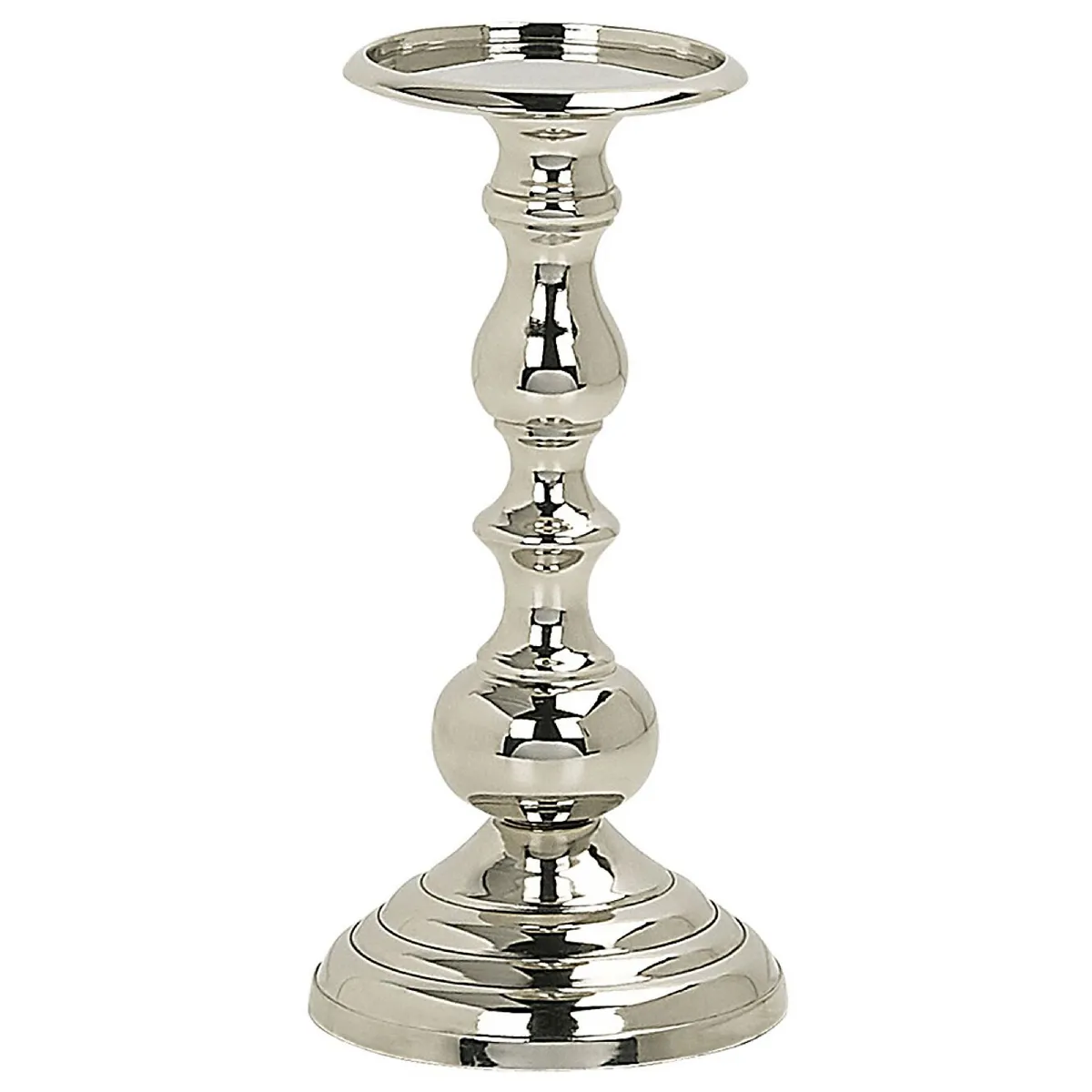 Beliani Bougeoir Busat Argenté 24 cm