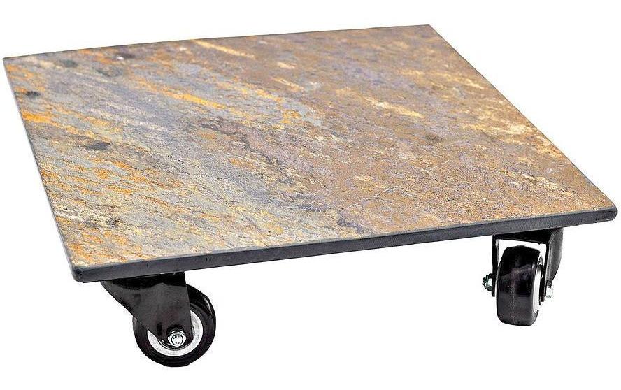 Rolleruntersetzer Rolo rostigQuadratischer Pflanzenroller