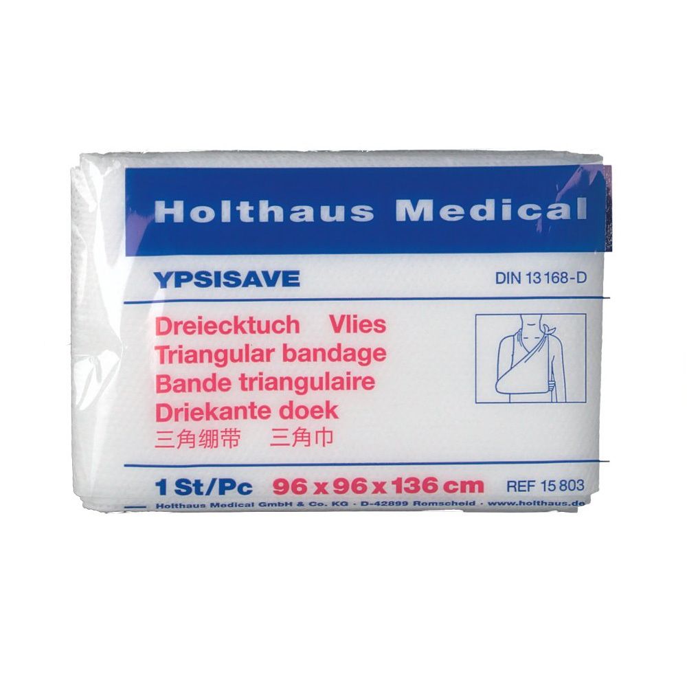 YPSISAVE Dreiecktuch Vlies 96 cm x 96 cm x 136 cm