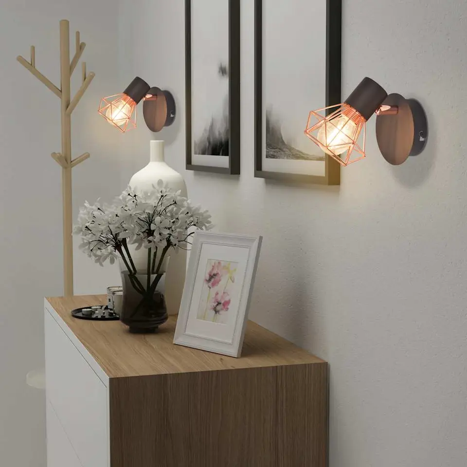 vidaXL - Wandlamp - Multikleur - Metaal - 2 stuks