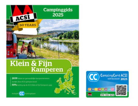 ACSI Klein & Fijn Kamperen Gids 2025