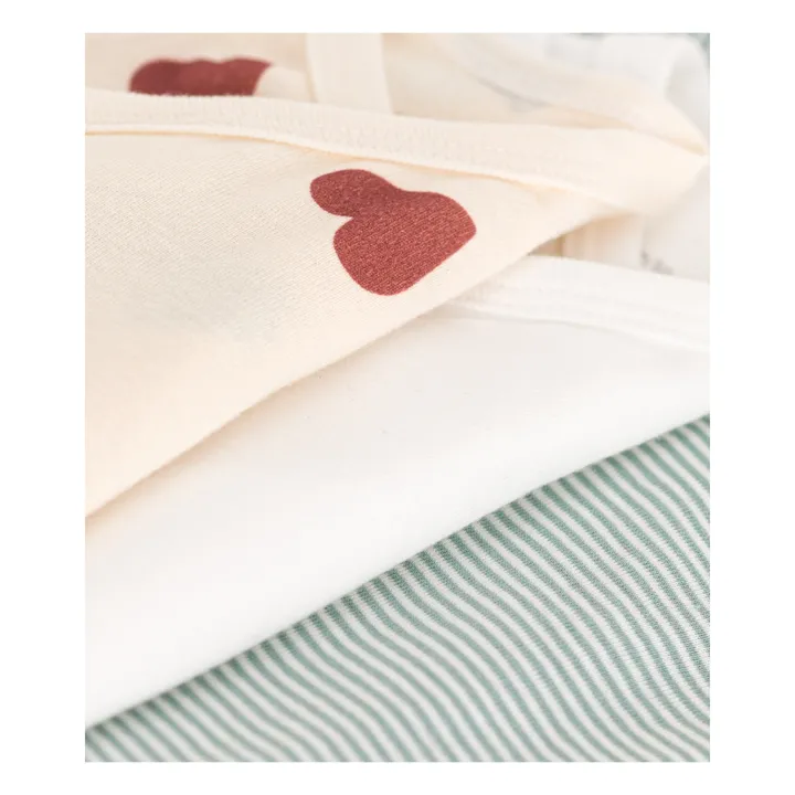 Petit Bateau Lot 3 Bodies Rayés | Vanille