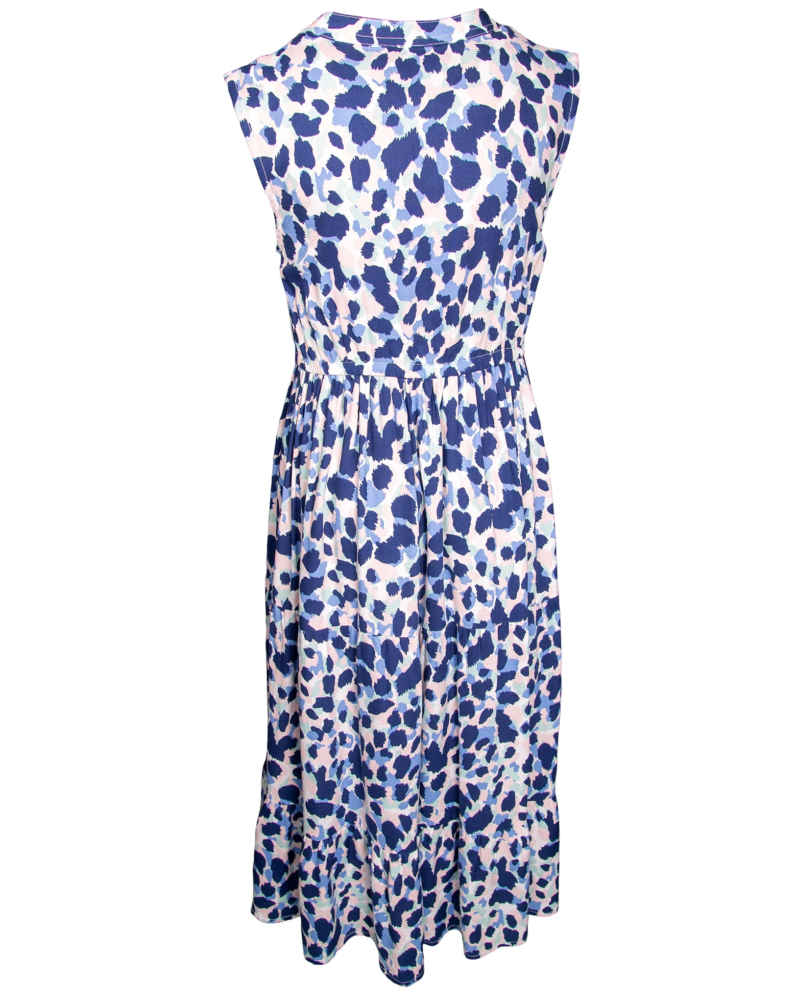 Kleid LEOPARD ärmellos in jeans blue