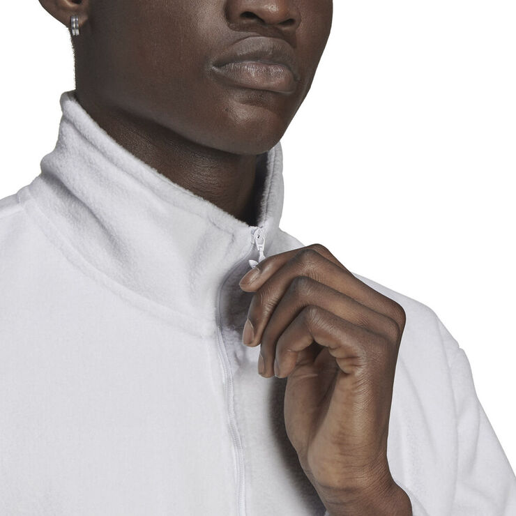 adidas Adicolor Polar Fleece Half-Zip sweatshirt Hvid