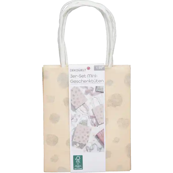 3er-Set Mini Geschenktüten