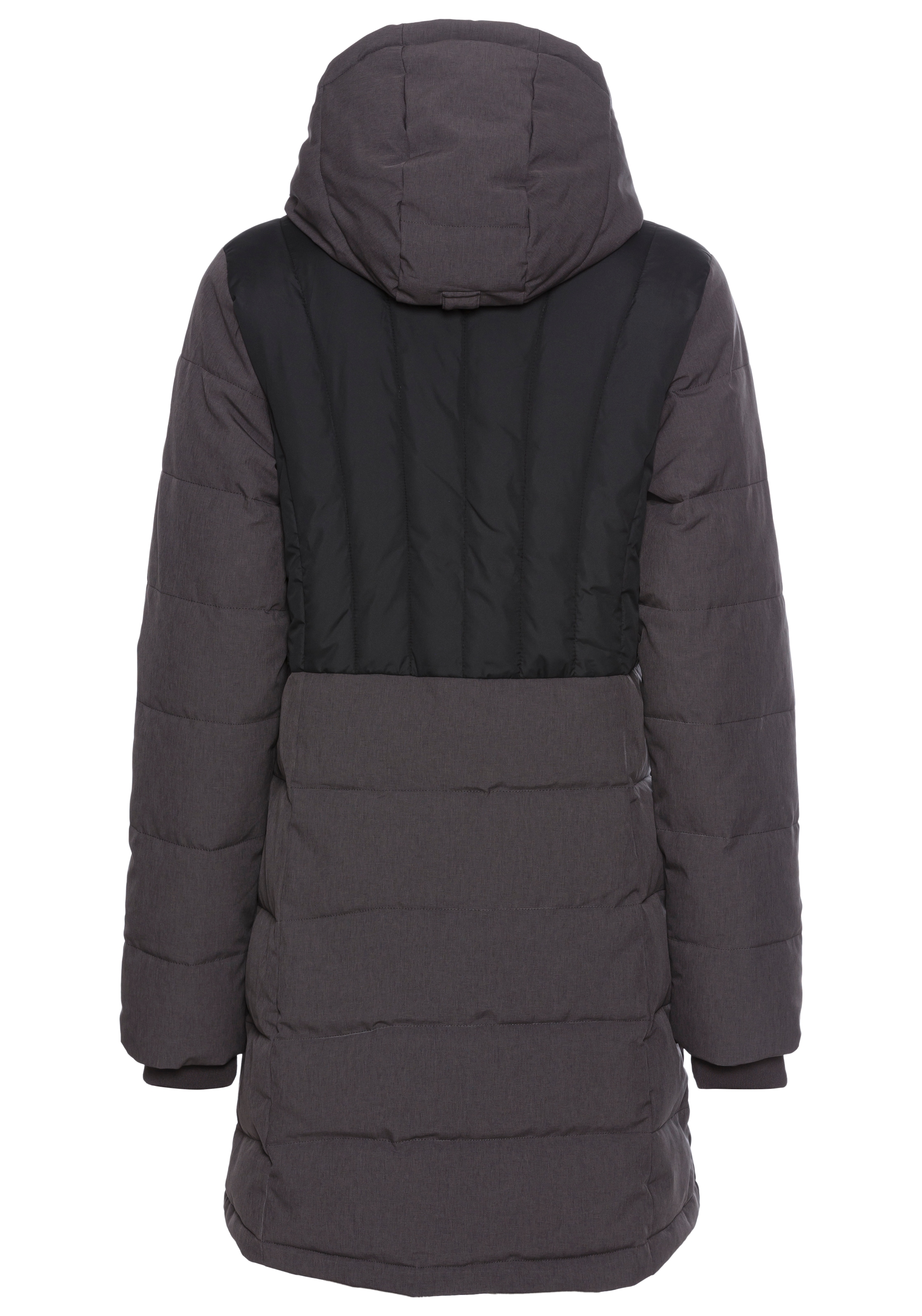 Polarino Winterjacke mit Kapuze gesteppter Winterparka mit gefütterter Kapuze