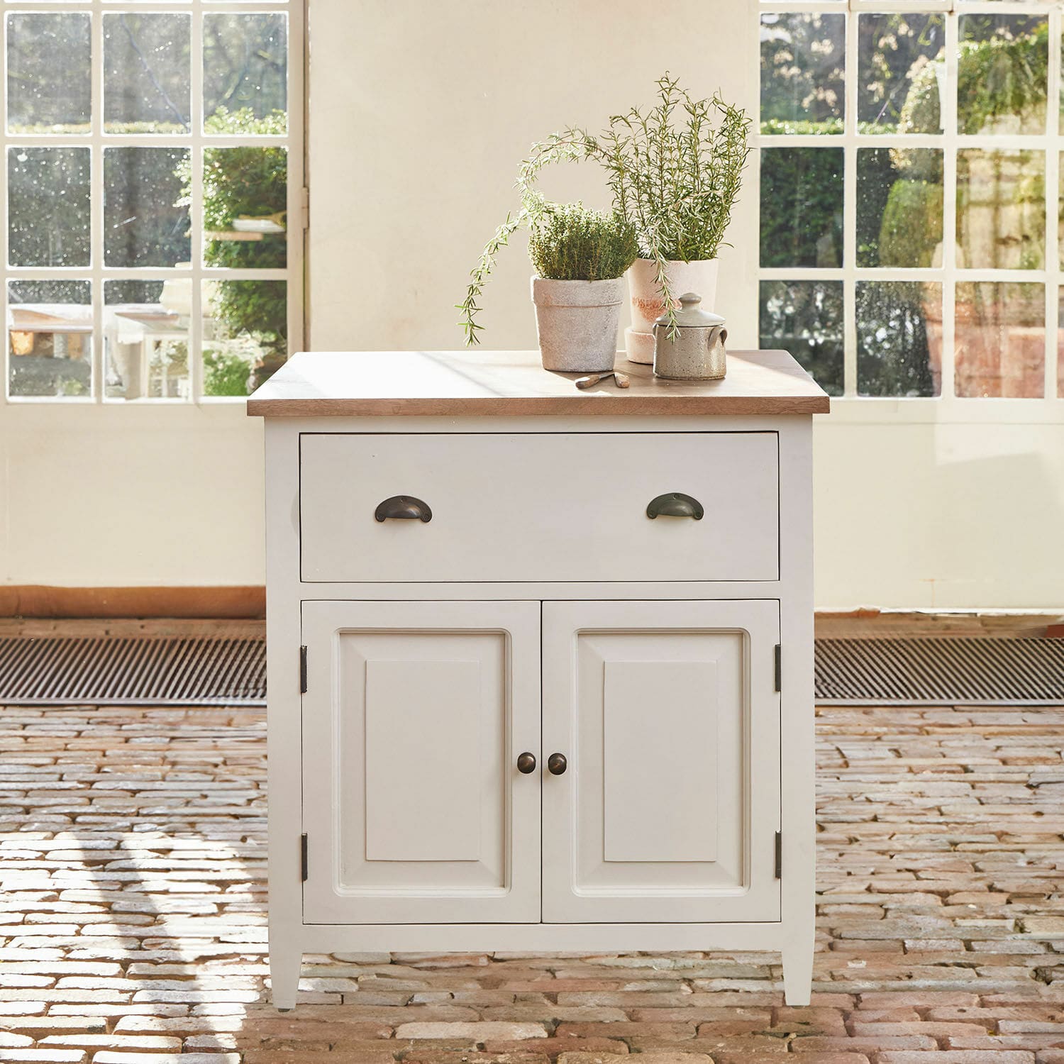 Schrank Vauthiermont creme/braun