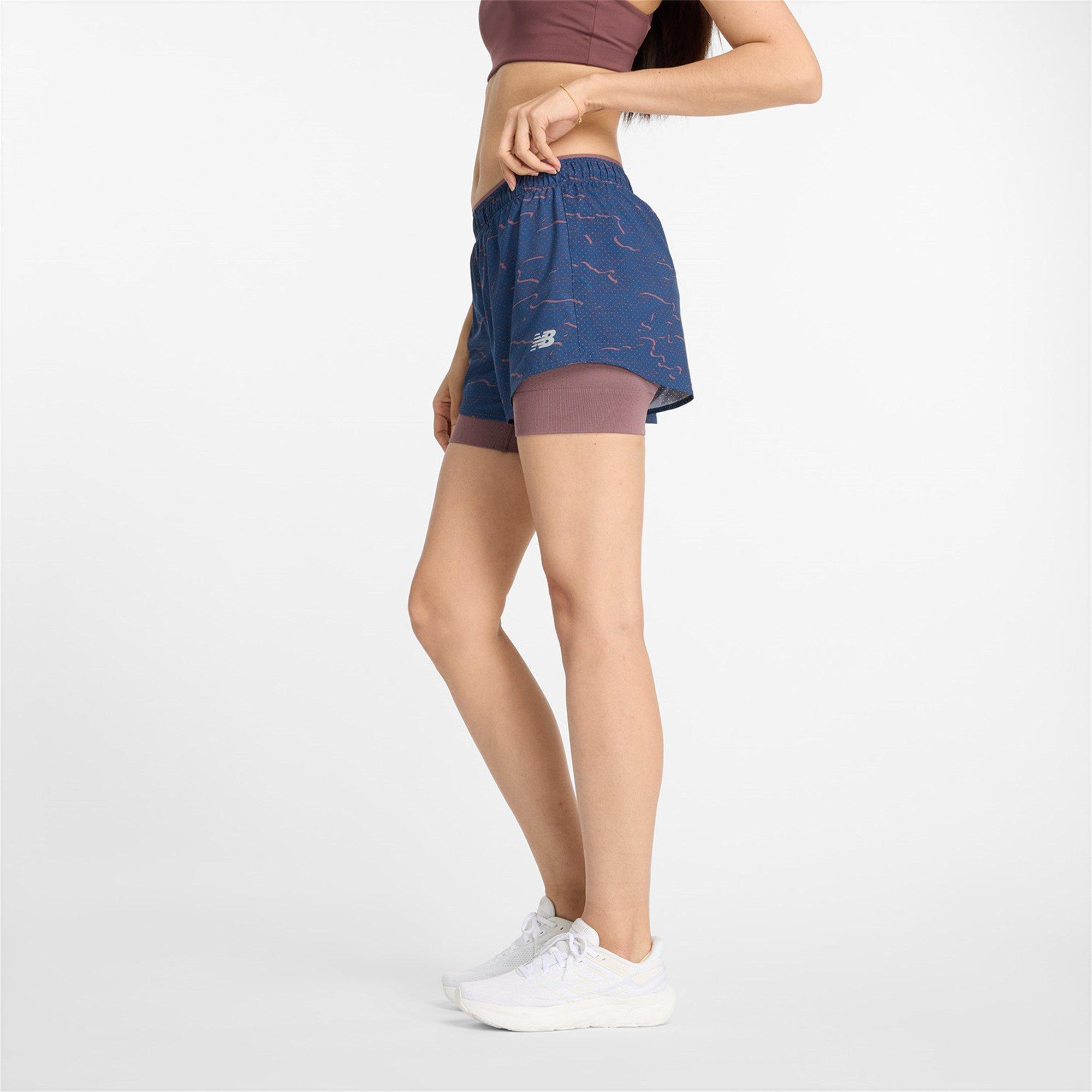 New Balance RC 2in1 Printed Womens Running Short