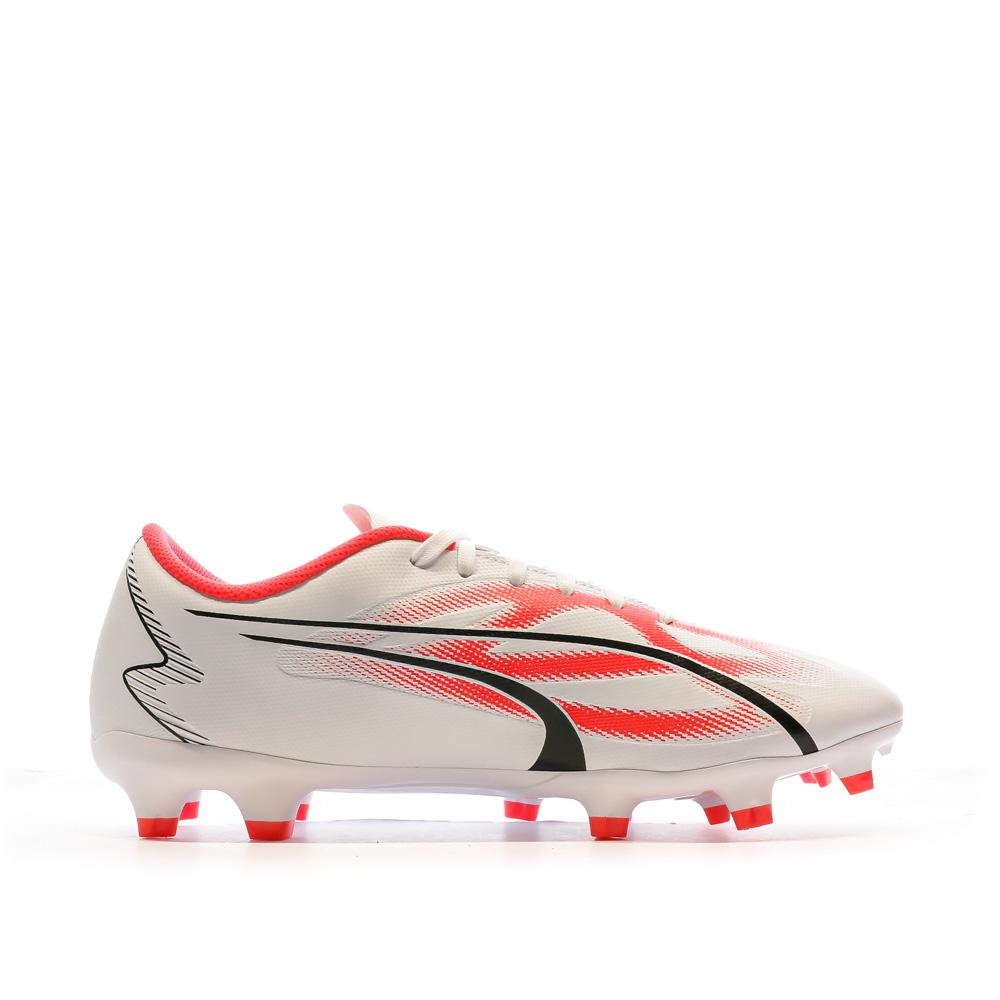 Puma Chaussures de football Blanc/Rouge Homme Puma Ultra Play FG/AG 107423-01