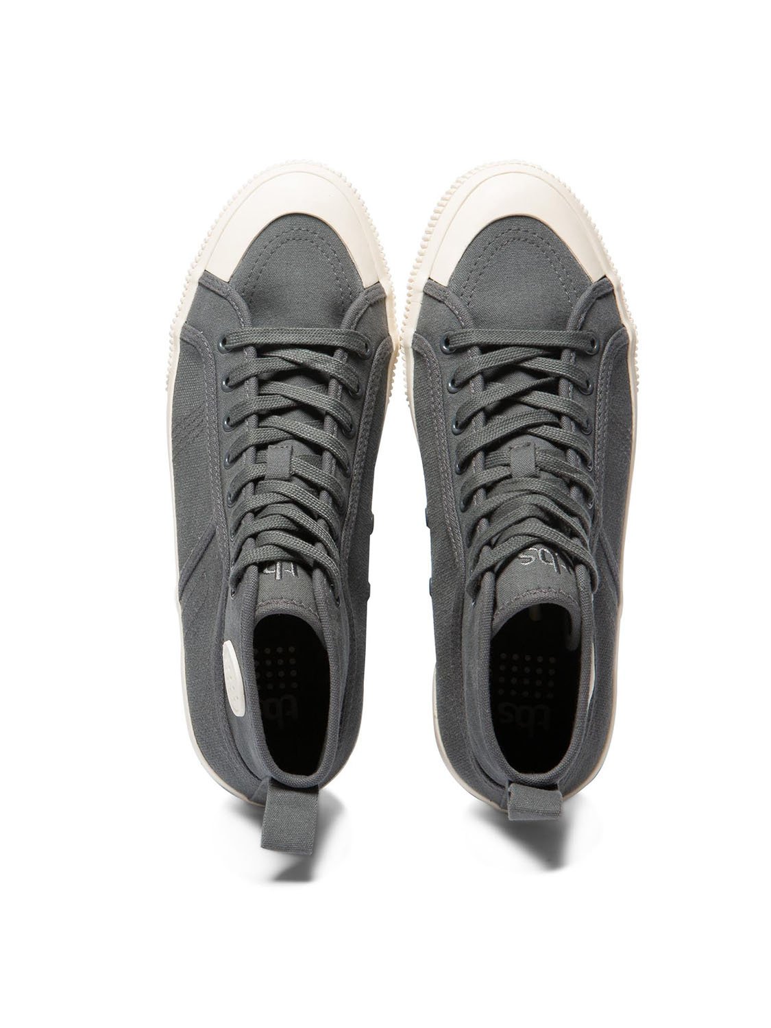 Tennis Homme En Toile Montante Coton Biologique Gris