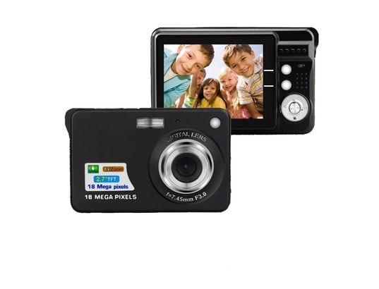 YONIS - Appareil photo numérique portable 18mp zoom 8x + sd 16go noi...