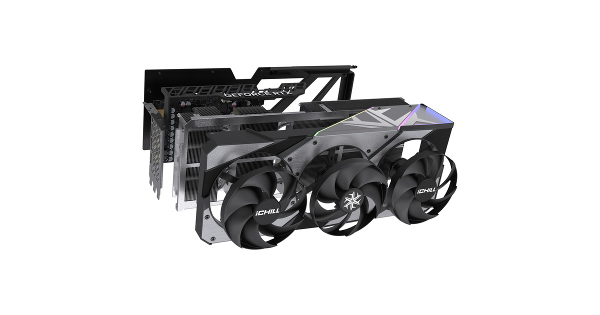 INNO3DGeForce RTX 5080 ICHILL X3 grafische kaart  (DLSS 4, 3x DisplayPort, 1x HDMI 2.1)