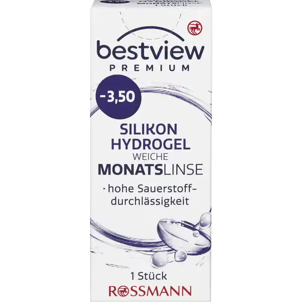 Premium weiche Monatslinse Silikon Hydrogel -3,50