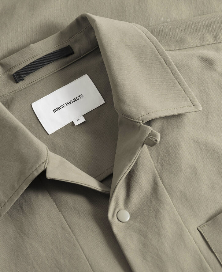 Norse Projects Carsten Solotex Twill Shirt LS Sediment green
