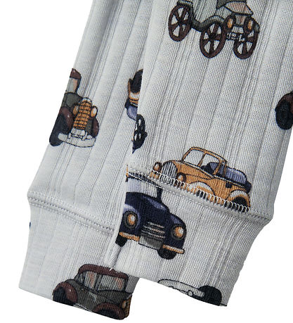 Name It Leggings - Wolle - Noos - NbmWang - Grau Dawn m. Autos