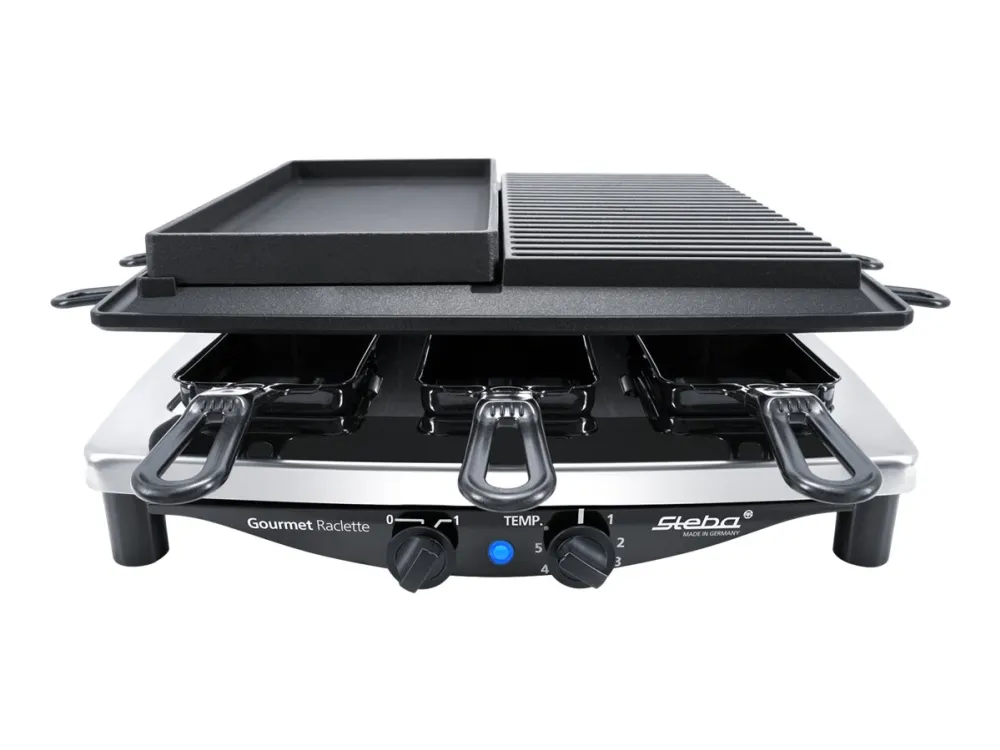 Steba Raclette RC 4 Plus Deluxe Chrome - 1450W