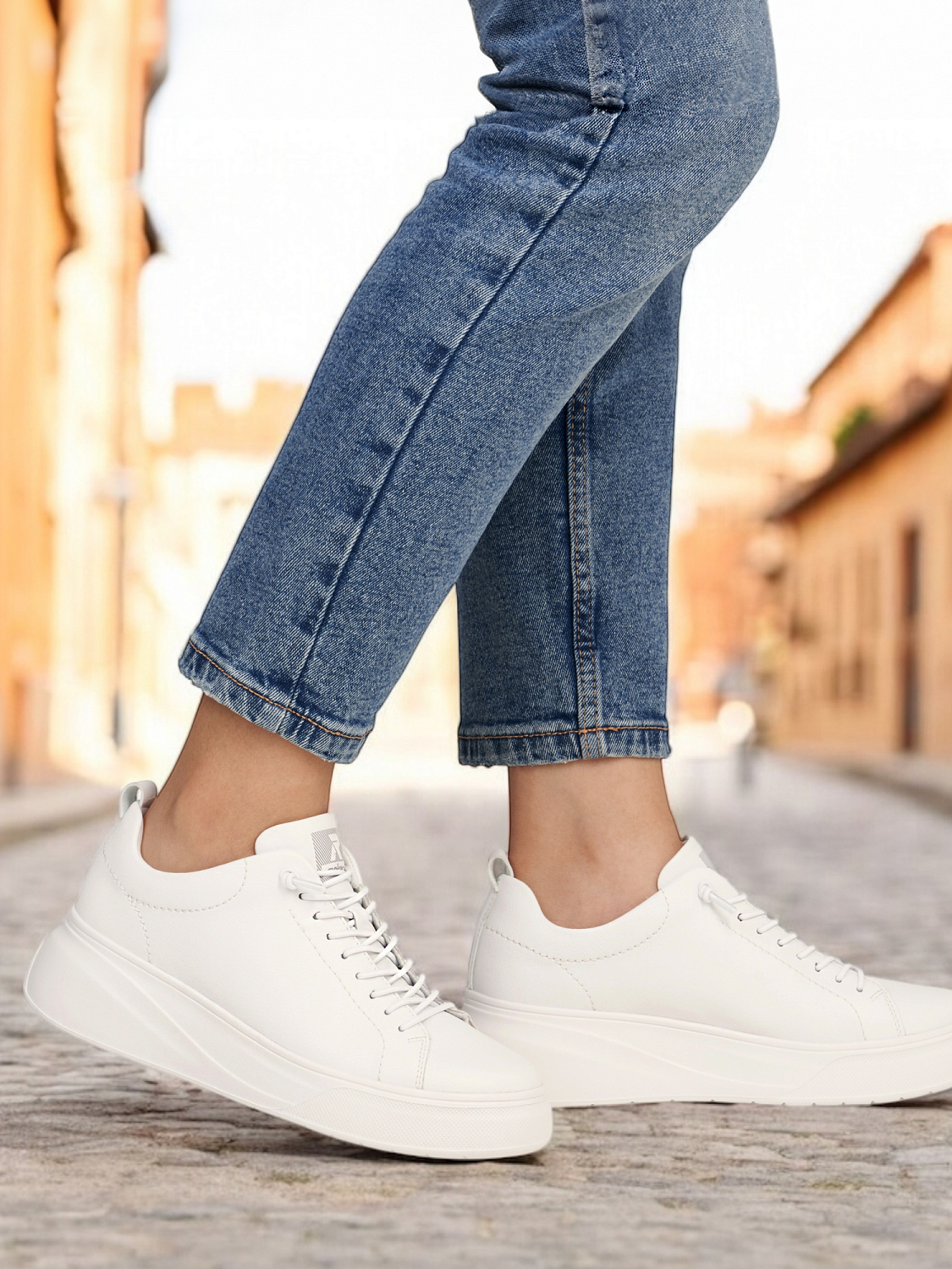 Rieker Summer Ease White Leather