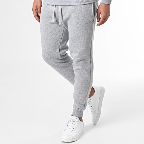 Ensemble Sweat Capuche Et Pantalon Jogging Gris Chiné