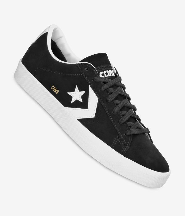 Converse CONS Pro Leather Vulcanized Schuh (black white white)