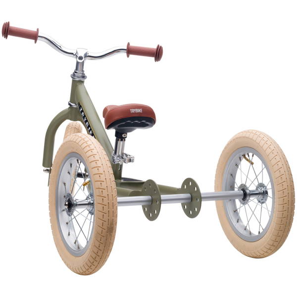 TrybikeTrybike   Steel Bike 2in1 matt Vintage Green