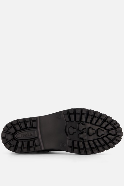 Rieker Veterboots zwart Nubuck