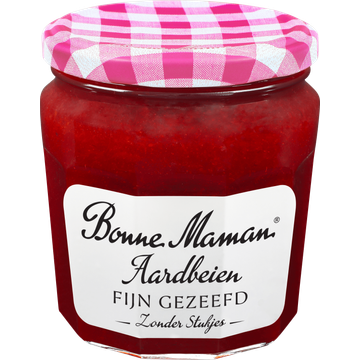Bonne Maman Aardbeien Fijn Gezeefd Zonder Stukjes 345 g