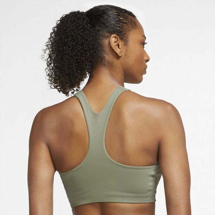 Nike Yoga Dri Fit Swoosh Medium Support Sports Bh Grøn