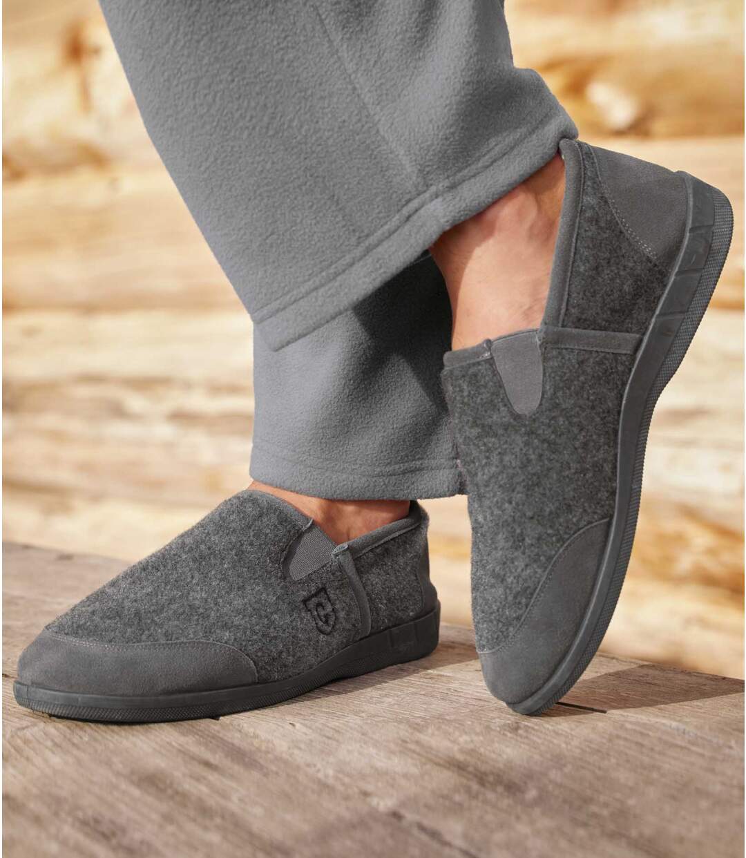Chaussons Elastiqués Fourrés Sherpa