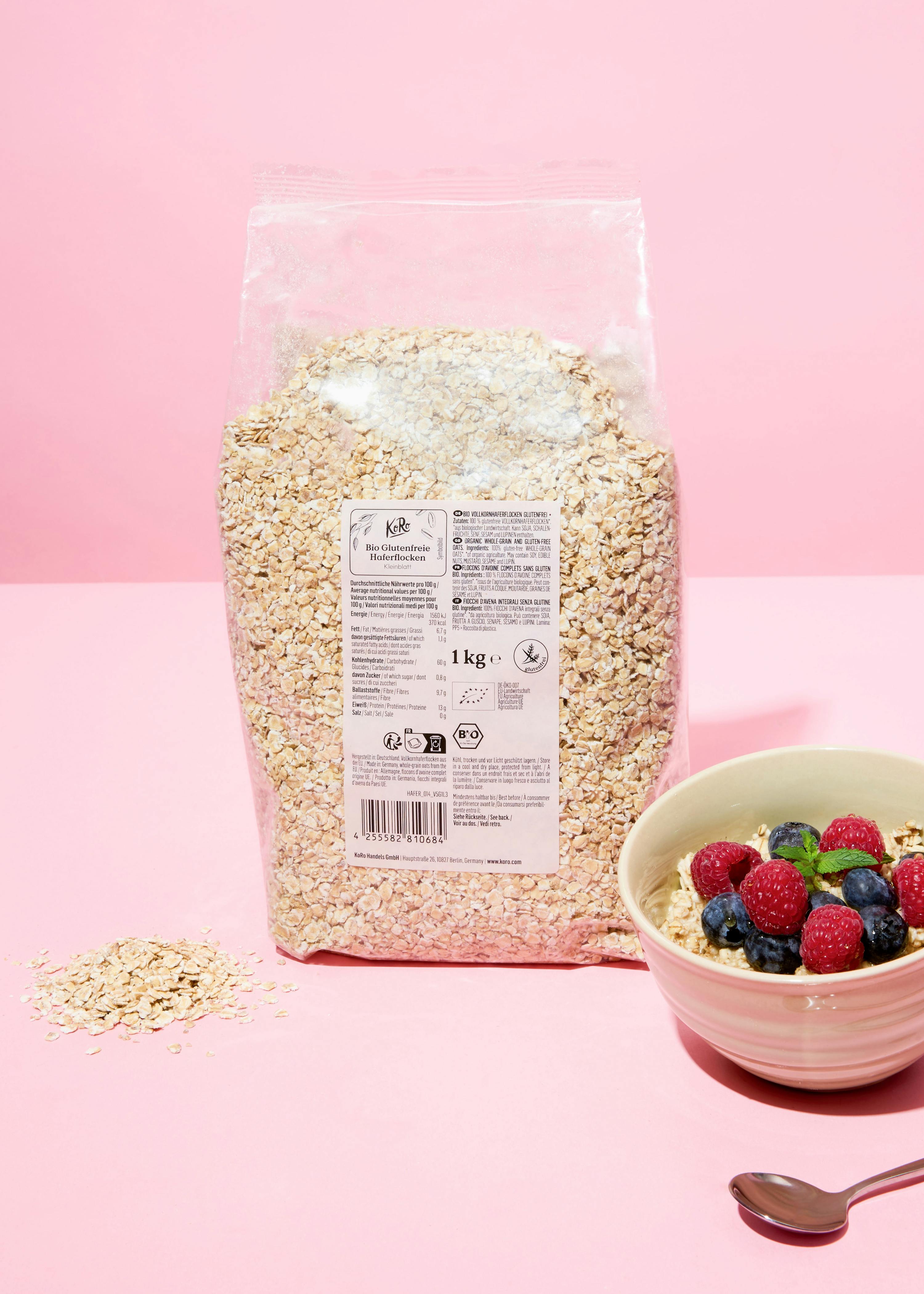 Glutenfreie Bio Haferflocken Kleinblatt 1 kg
