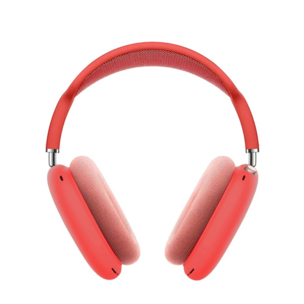 (5-tlg.Set) AirPods Max Silikon Hülle Schutz Abdeckung - Rot