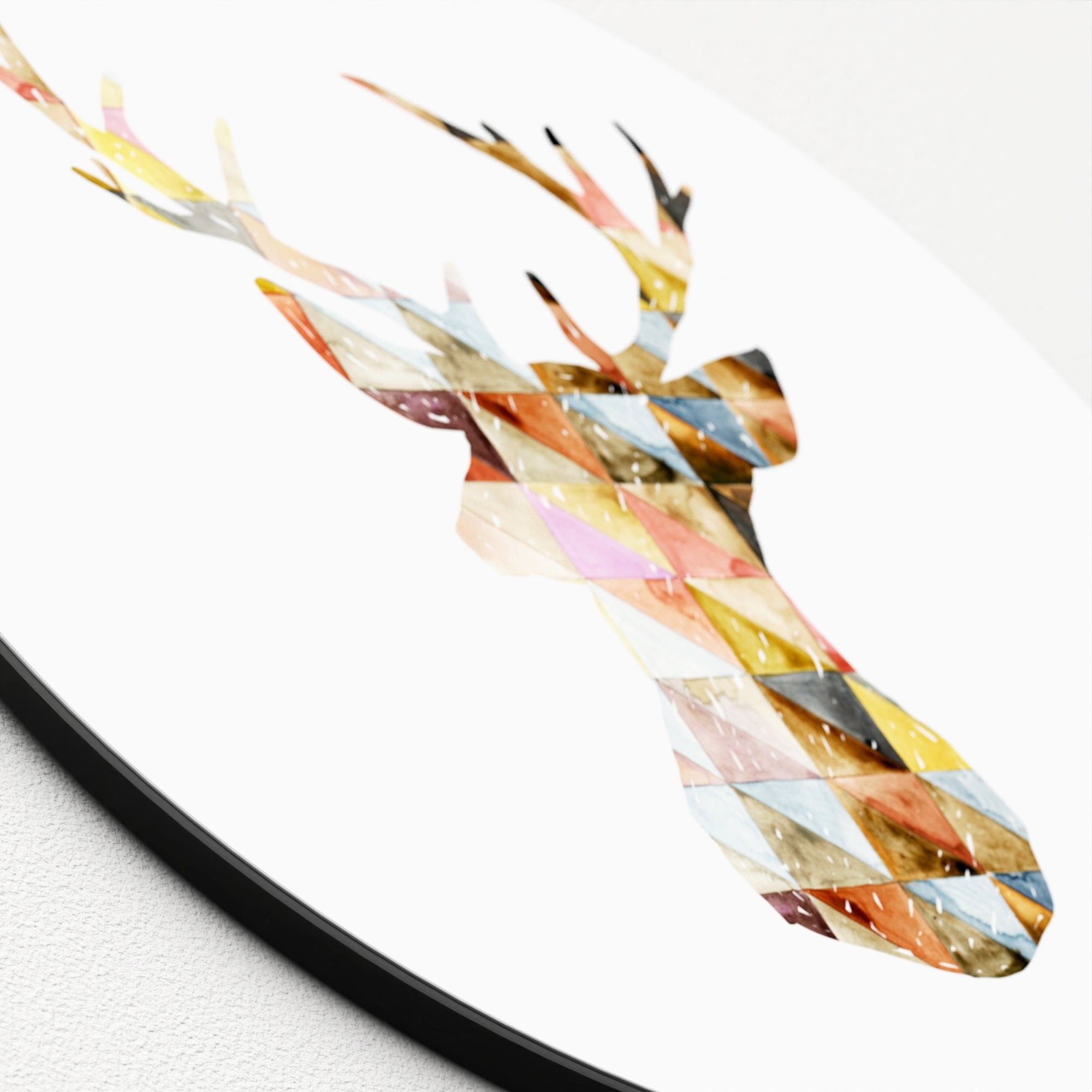 Glasbild WATERCOLOURED DEER