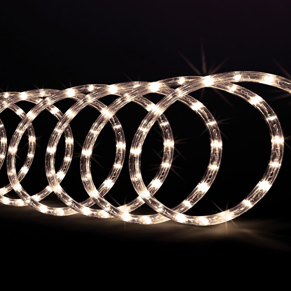 TUBE ELECTRIQUE EXTERIEUR A LED 10M BLANC CHAUD