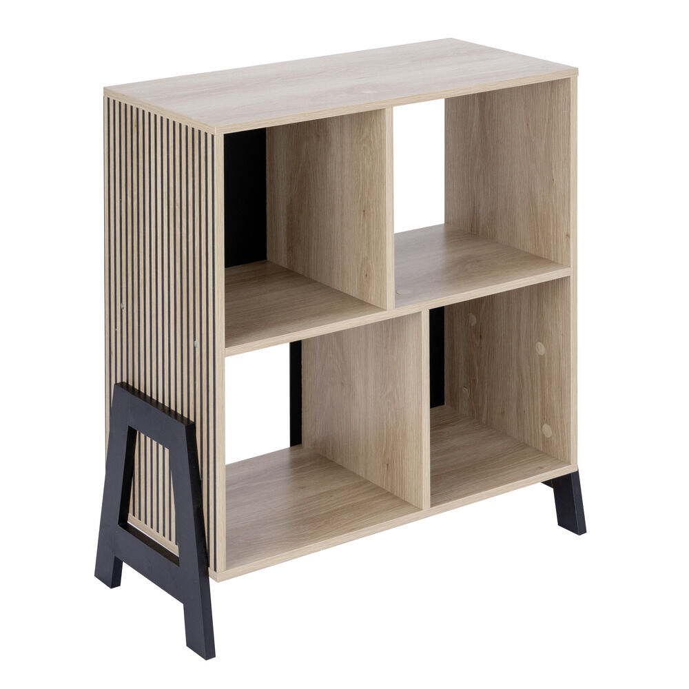 Bibliothèque Vivien 4 cases en bois 63x29,5xH70,5cm