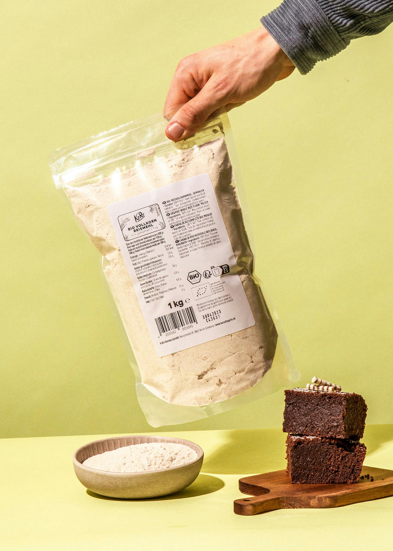 Bio Vollkorn Reismehl 1 kg
