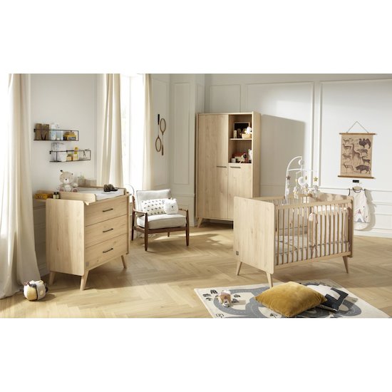 Arty commode 3 tiroirs   Chêne suave        de               Sauthon Baby's Sweet Home