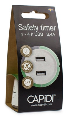 CAPiDi Sikkerhetstimer USB, White