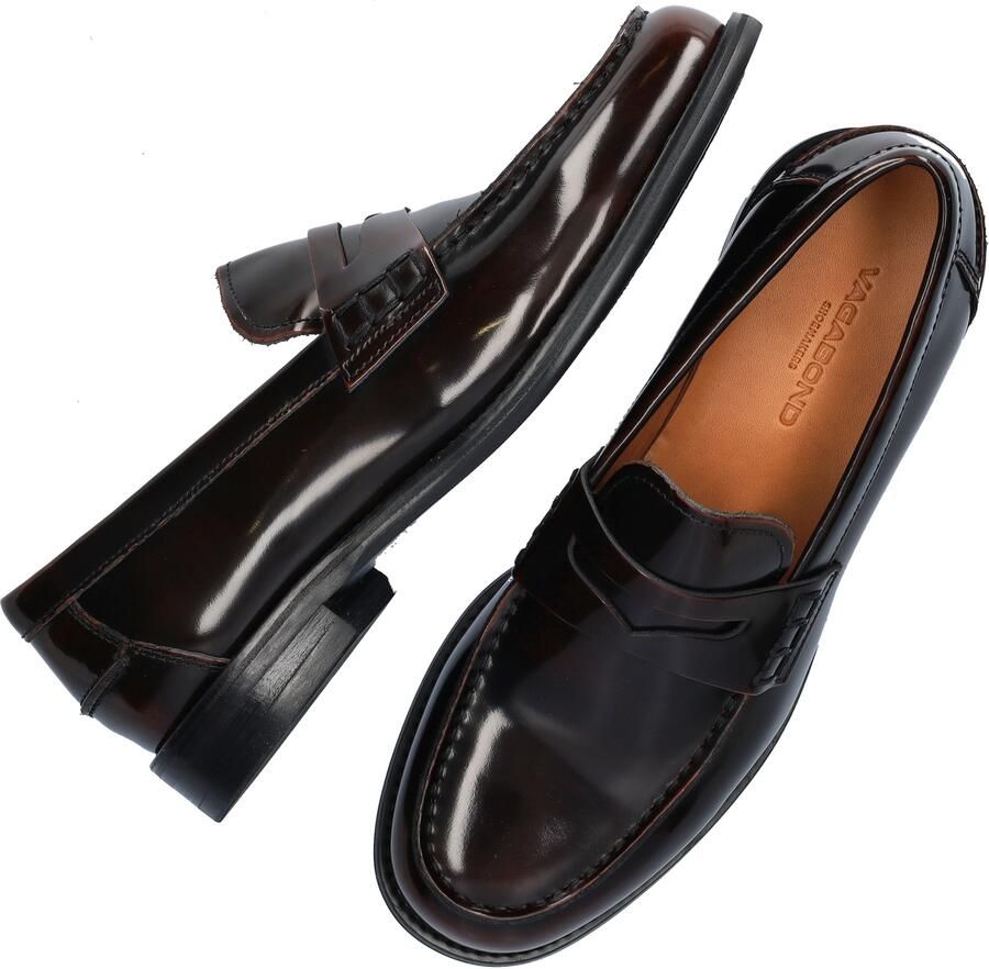 Vagabond Steven loafers donkerbruin Lakleer Heren