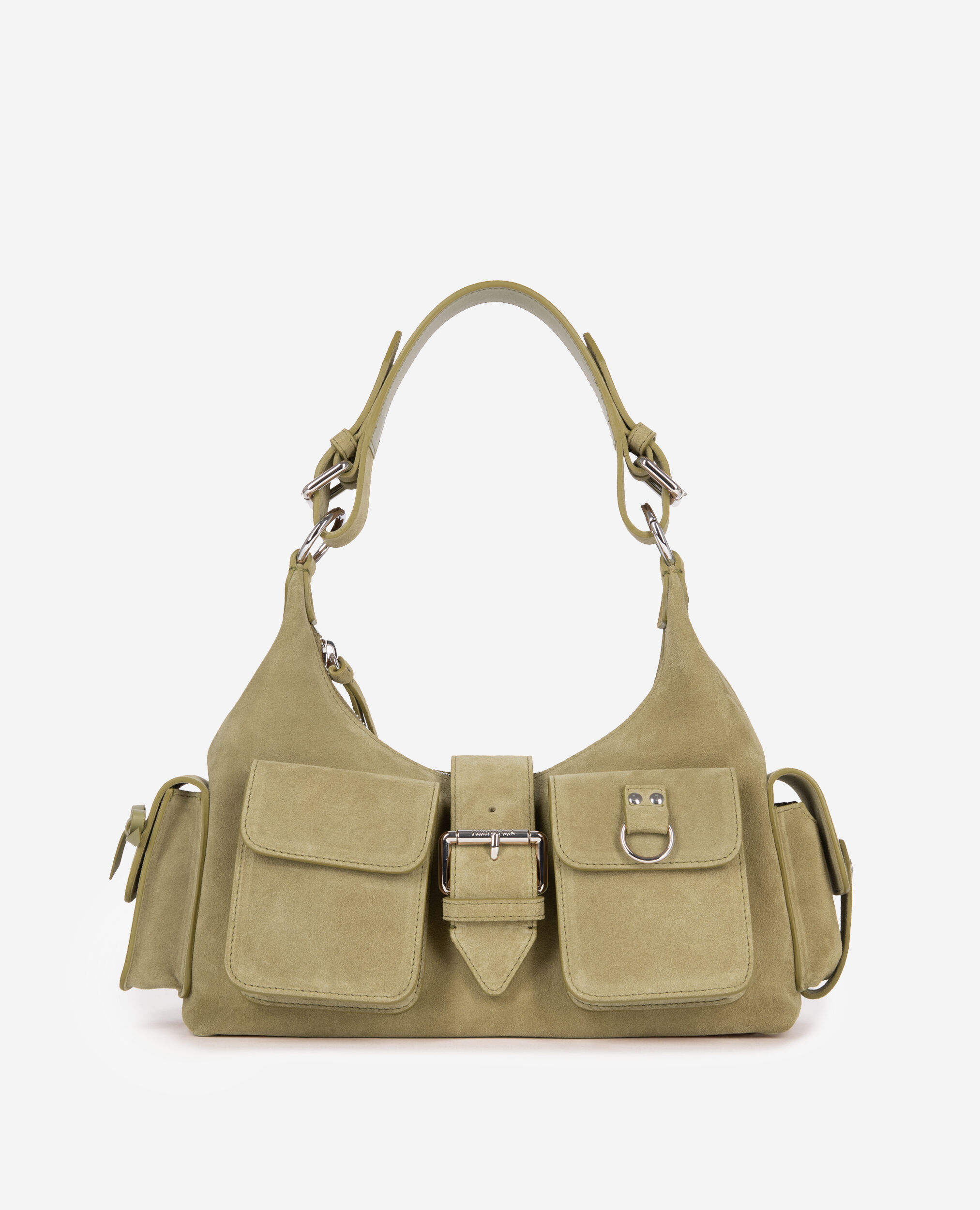Sac Amelia en cuir suède camel