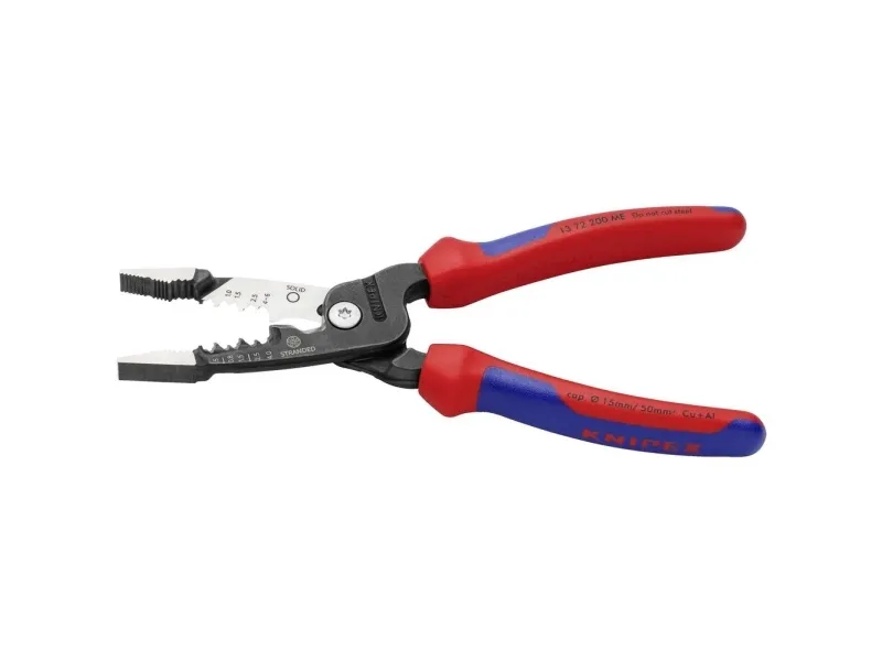 Knipex 13 72 200 ME, 296 g, Sort, Blå, Rød, Rustfrit stål
